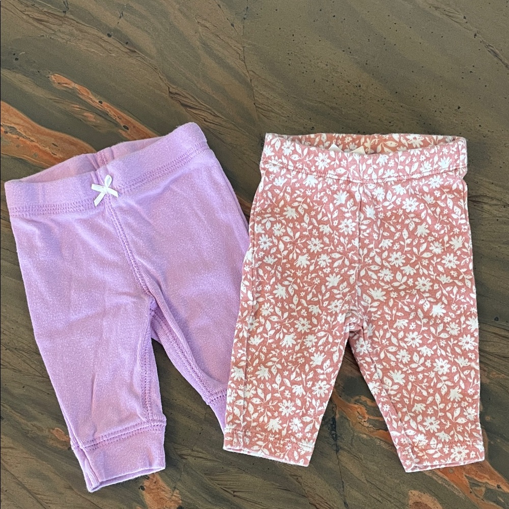 Carter's Newborn Lavender Ribbed Bodysuit